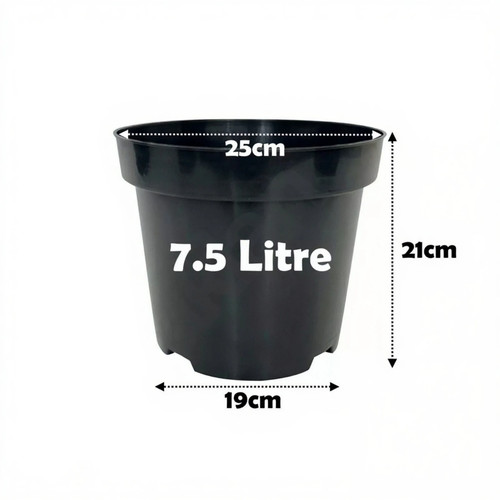 Litre black plant pots - litre,