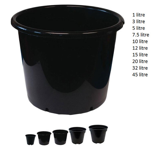 Round plastic plant - round,
